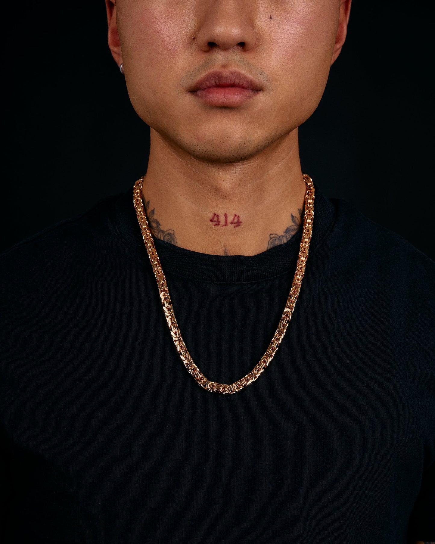 Kejsarlänk Halsband 6mm - 18K Guldpläterad - Kejsar