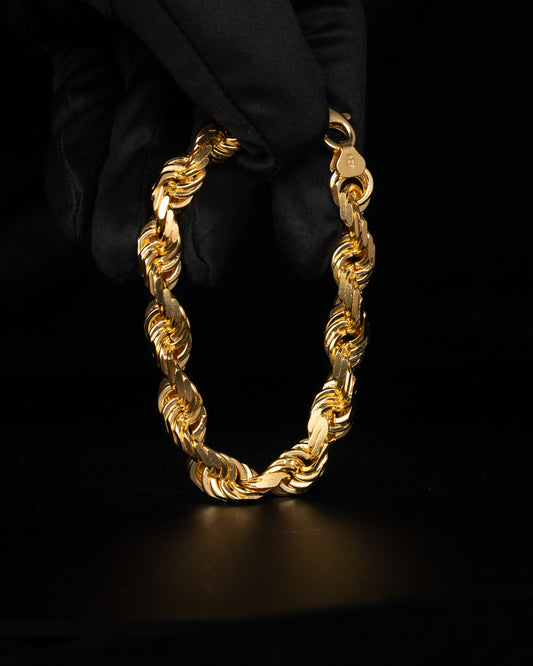 Diamond Cut Cordell armband 8mm - 925 silver - Kejsar