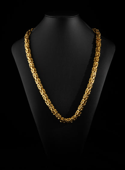 Kejsarlänk Halsband 8mm - 18K Guldpläterad - Kejsar