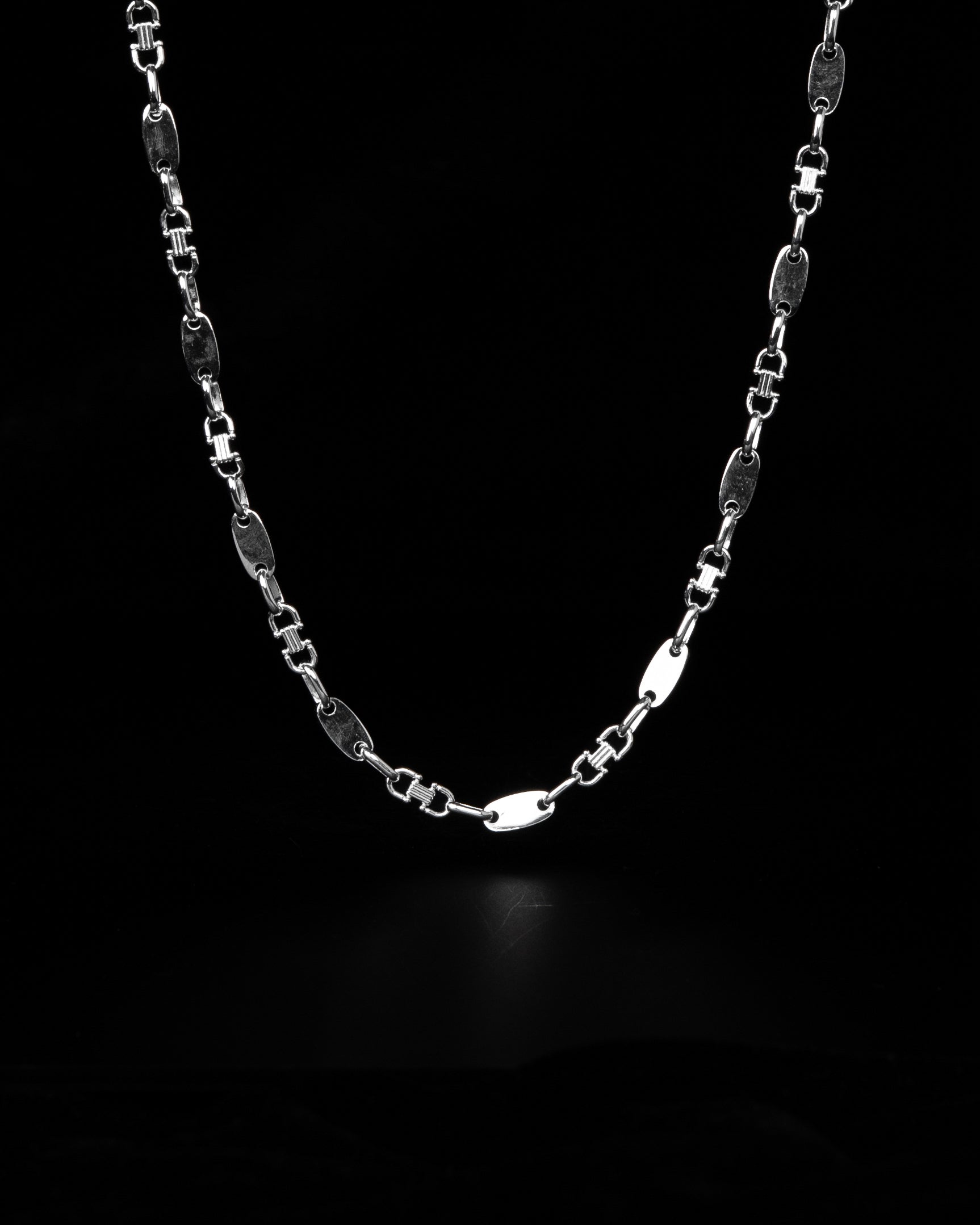 Plattenkette Halsband 4mm - 925 Silver - Kejsar