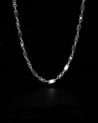Plattenkette Halsband 4mm - 925 Silver - Kejsar