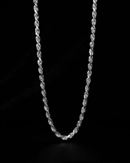 Diamond Cut Cordell Halsband 4mm - 925 silver - Kejsar