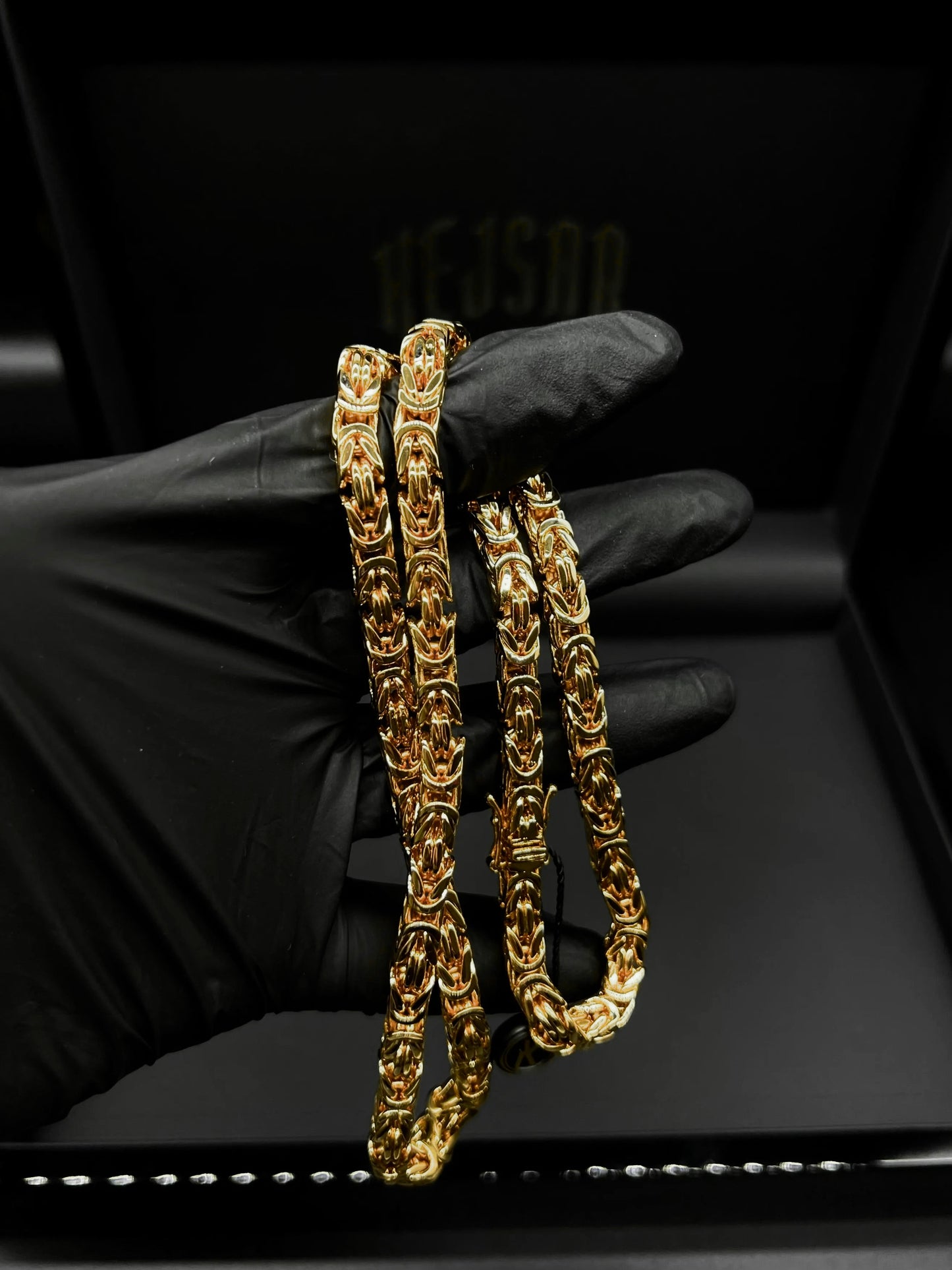 Kejsarlänk Halsband 6mm - 18K Guldpläterad - Kejsar