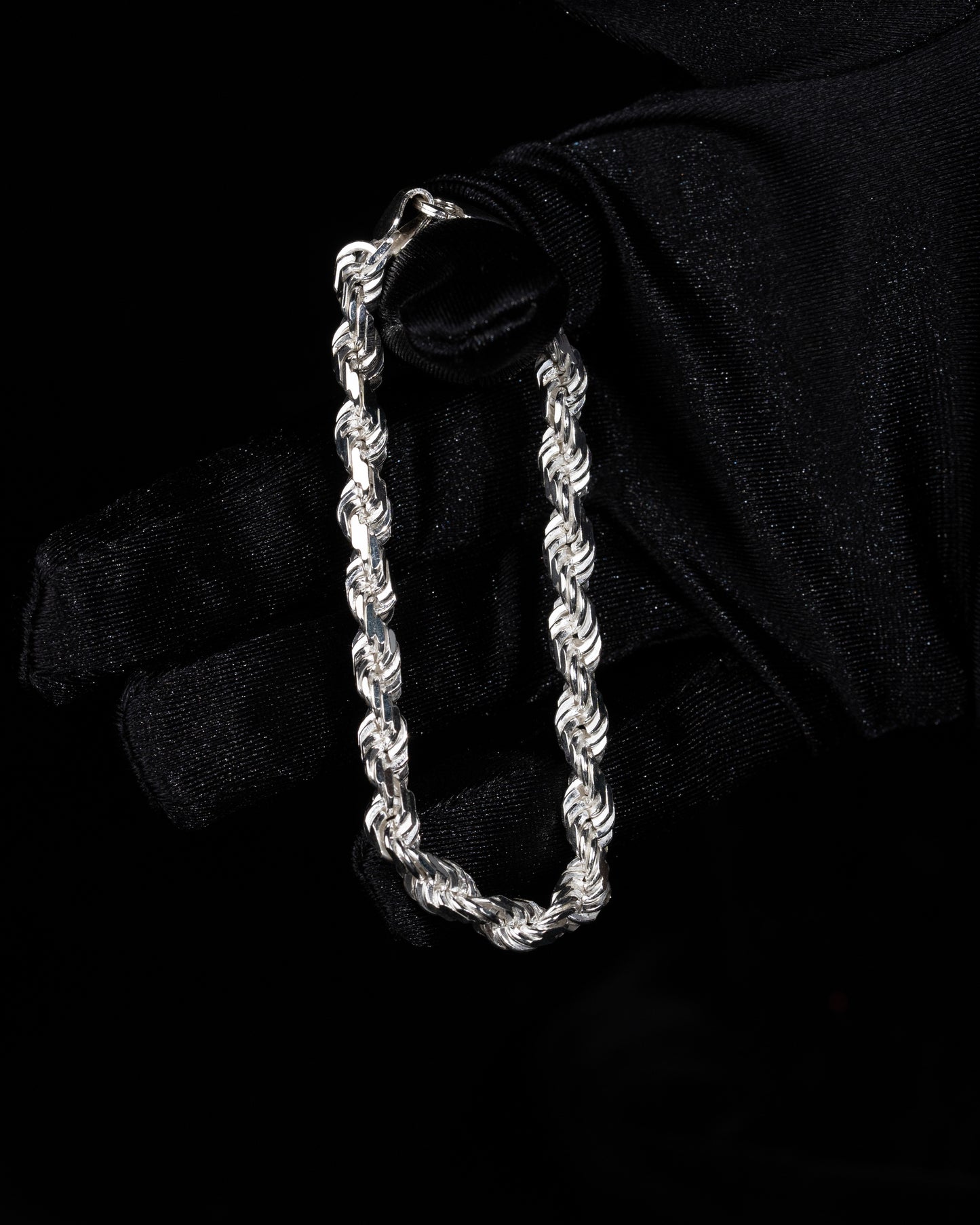 Diamond Cut Cordell Armband 6mm - 925 silver - Kejsar