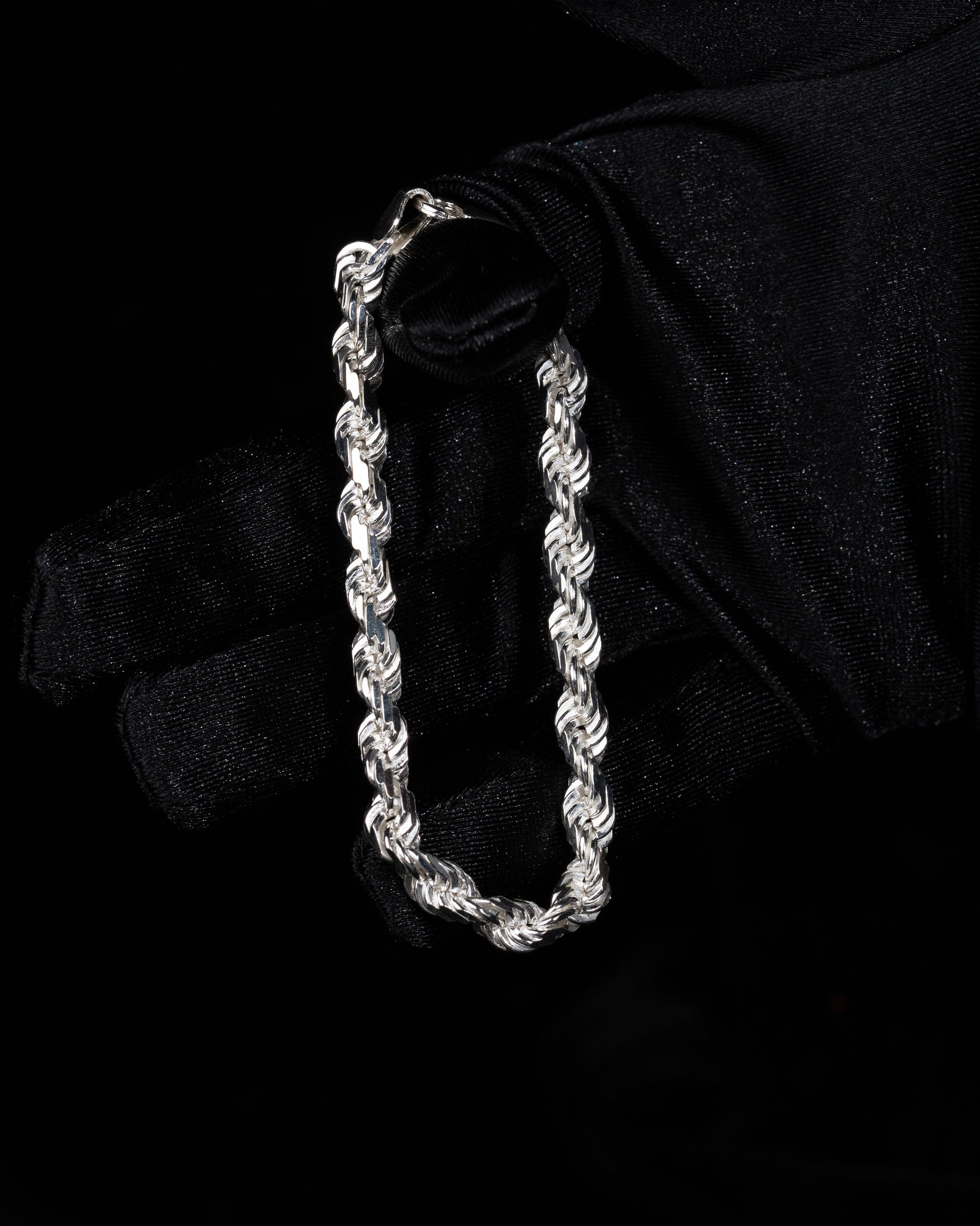 Diamond Cut Cordell Armband 6mm - 925 silver - Kejsar