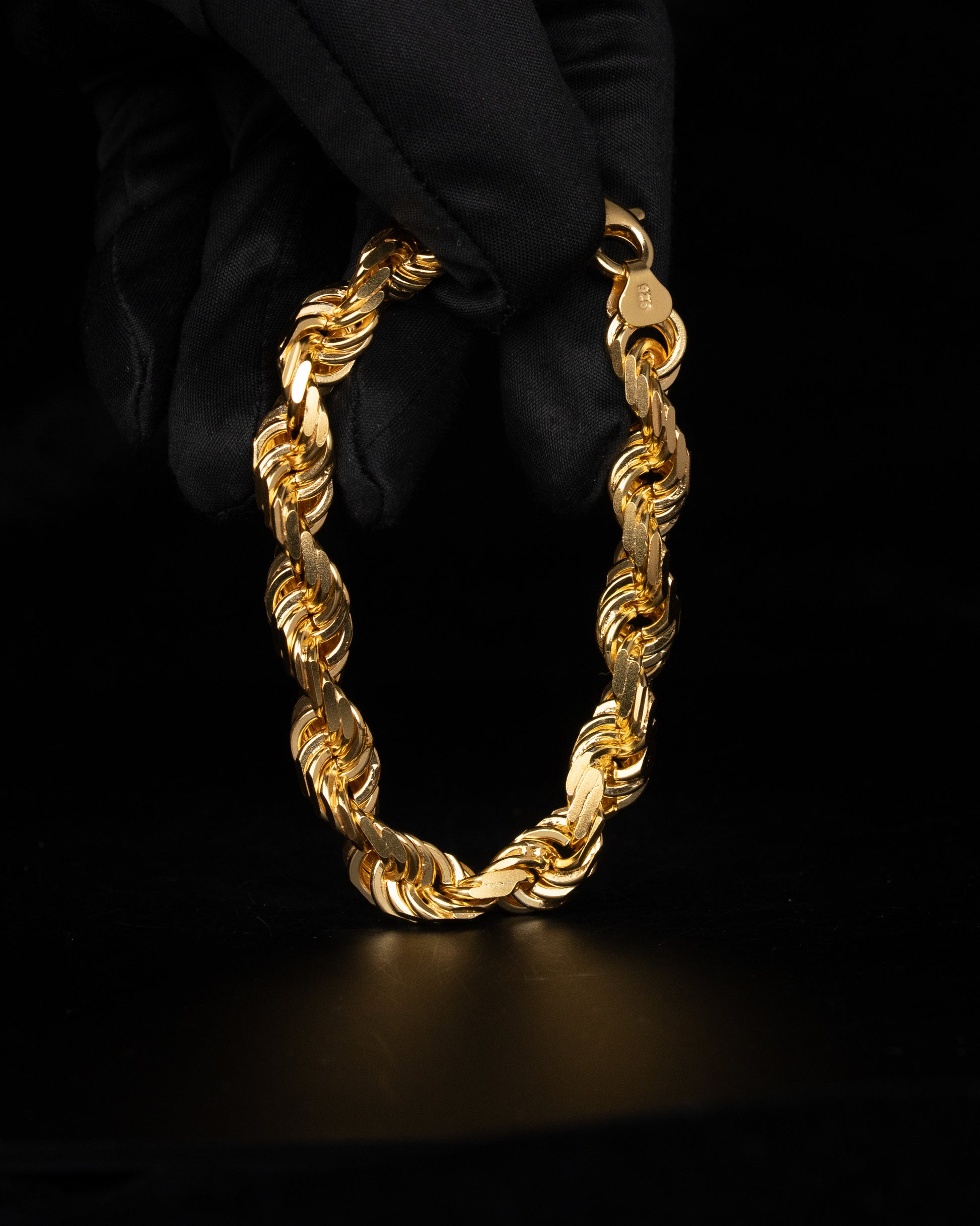 Diamond Cut Cordell armband 8mm - 925 silver - Kejsar