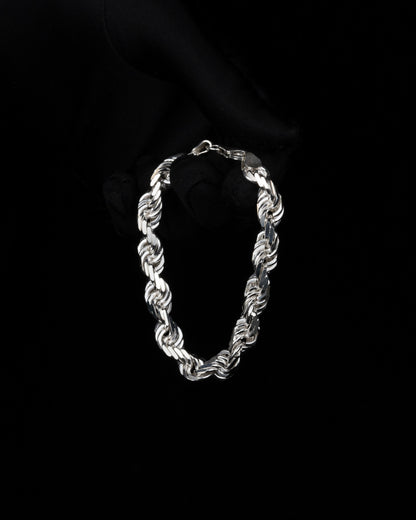 Diamond Cut Cordell armband 8mm - 925 silver - Kejsar
