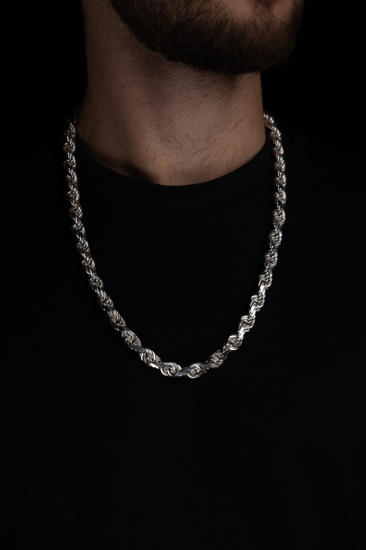 Diamond Cut Cordell Halsband 8mm - 925 silver - Kejsar