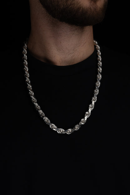 Diamond Cut Cordell Halsband 8mm - 925 silver - Kejsar