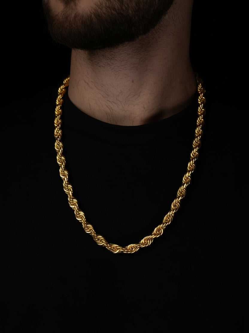 Diamond Cut Cordell Halsband 8mm - 925 silver - Kejsar