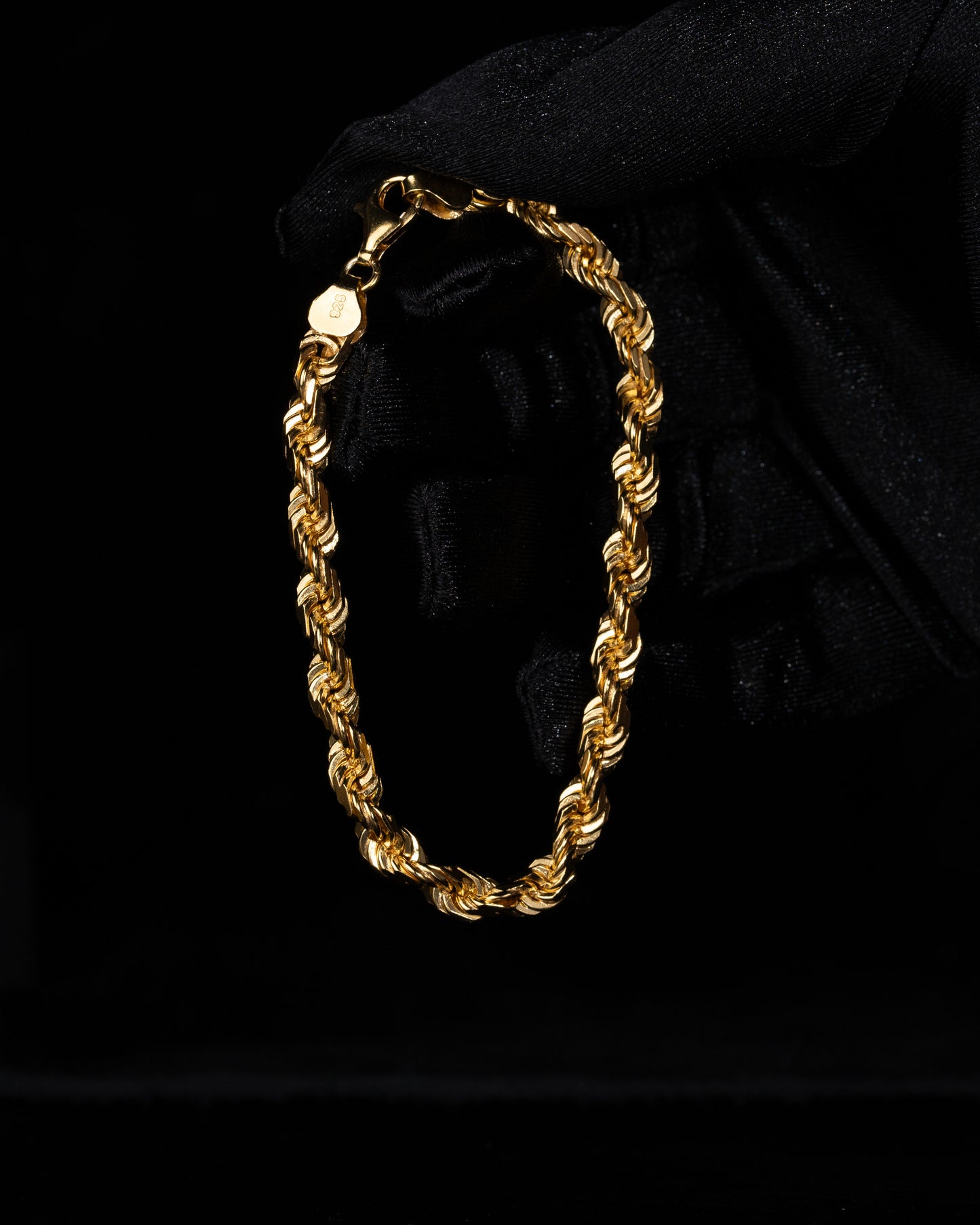 Diamond Cut Cordell Armband 6mm - 925 silver - Kejsar