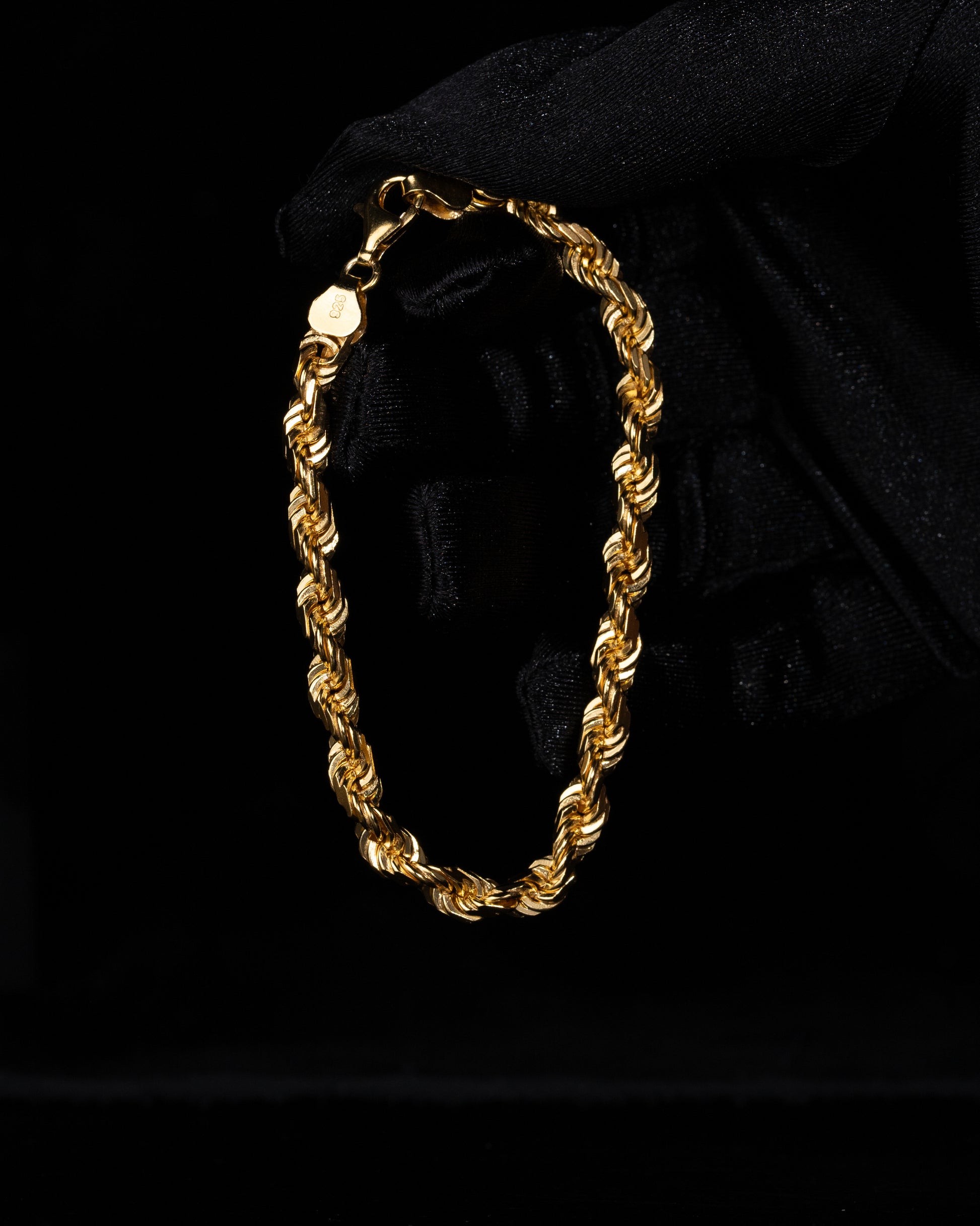 Diamond Cut Cordell Armband 6mm - 925 silver - Kejsar