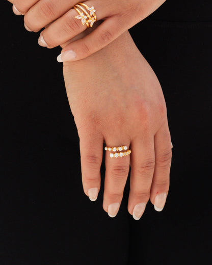Pearl And Diamond Ring - Kejsar