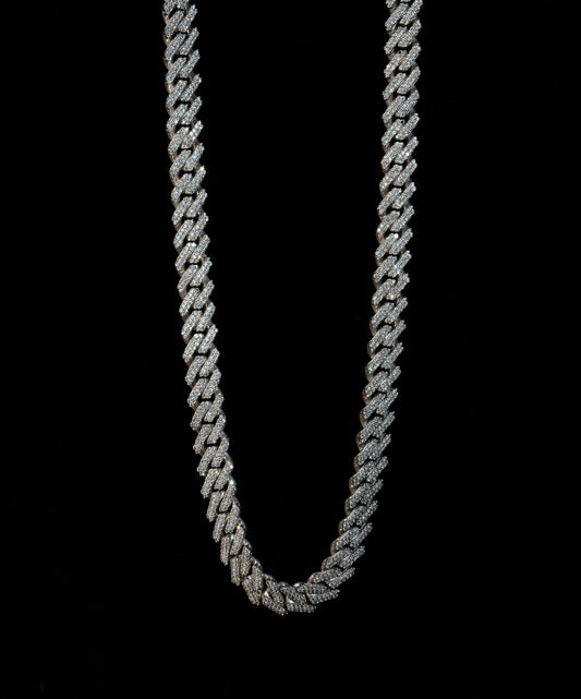 Cuban chain 12.5mm - Naturliga diamanter - Kejsar