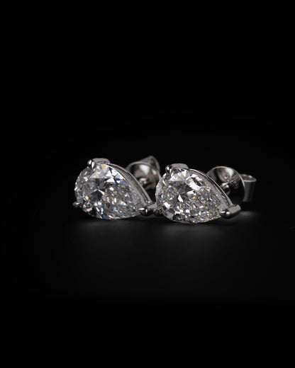White Drop Earrings - Kejsar