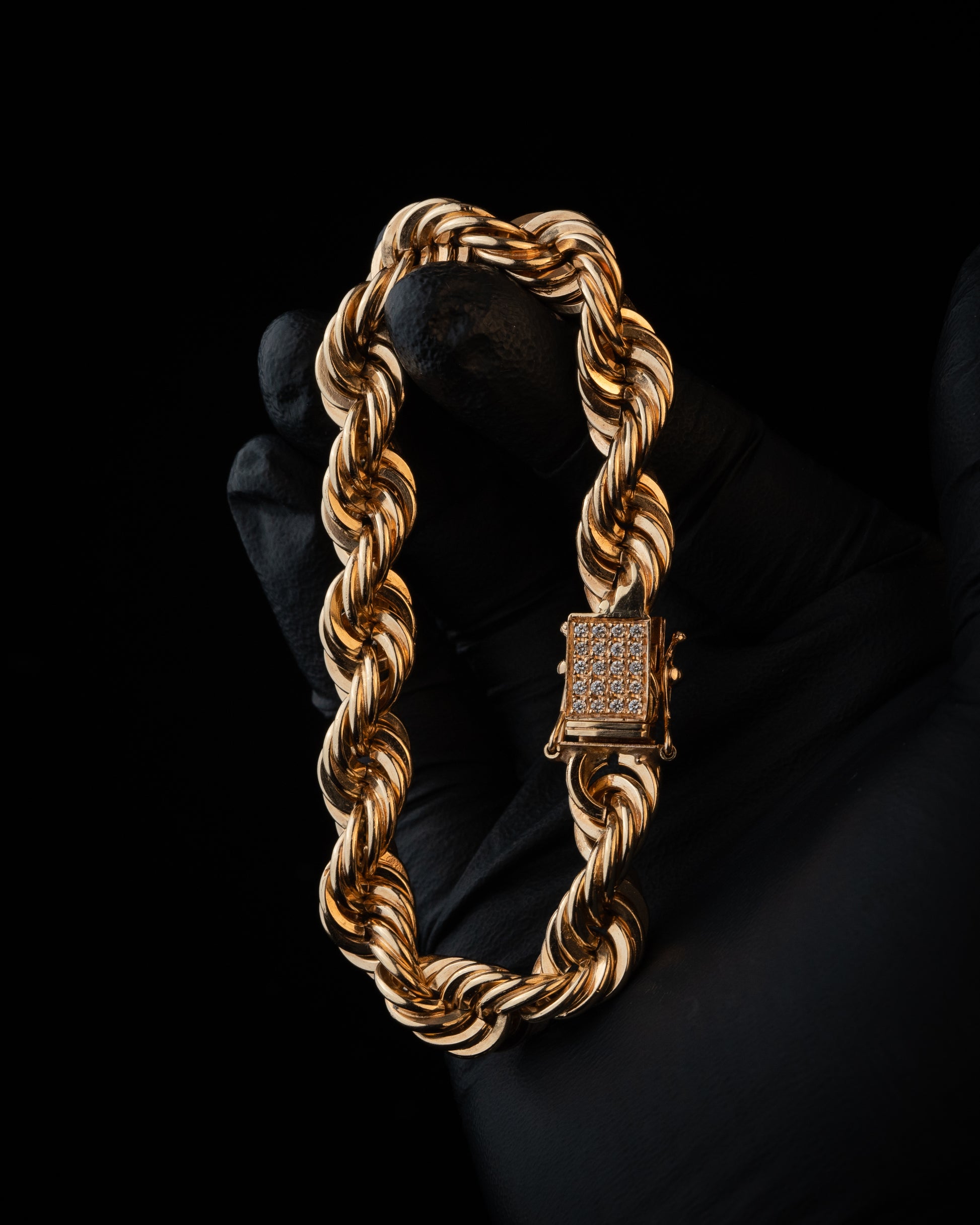Cordell Armband 10mm Massiv - 18K Guld - Kejsar