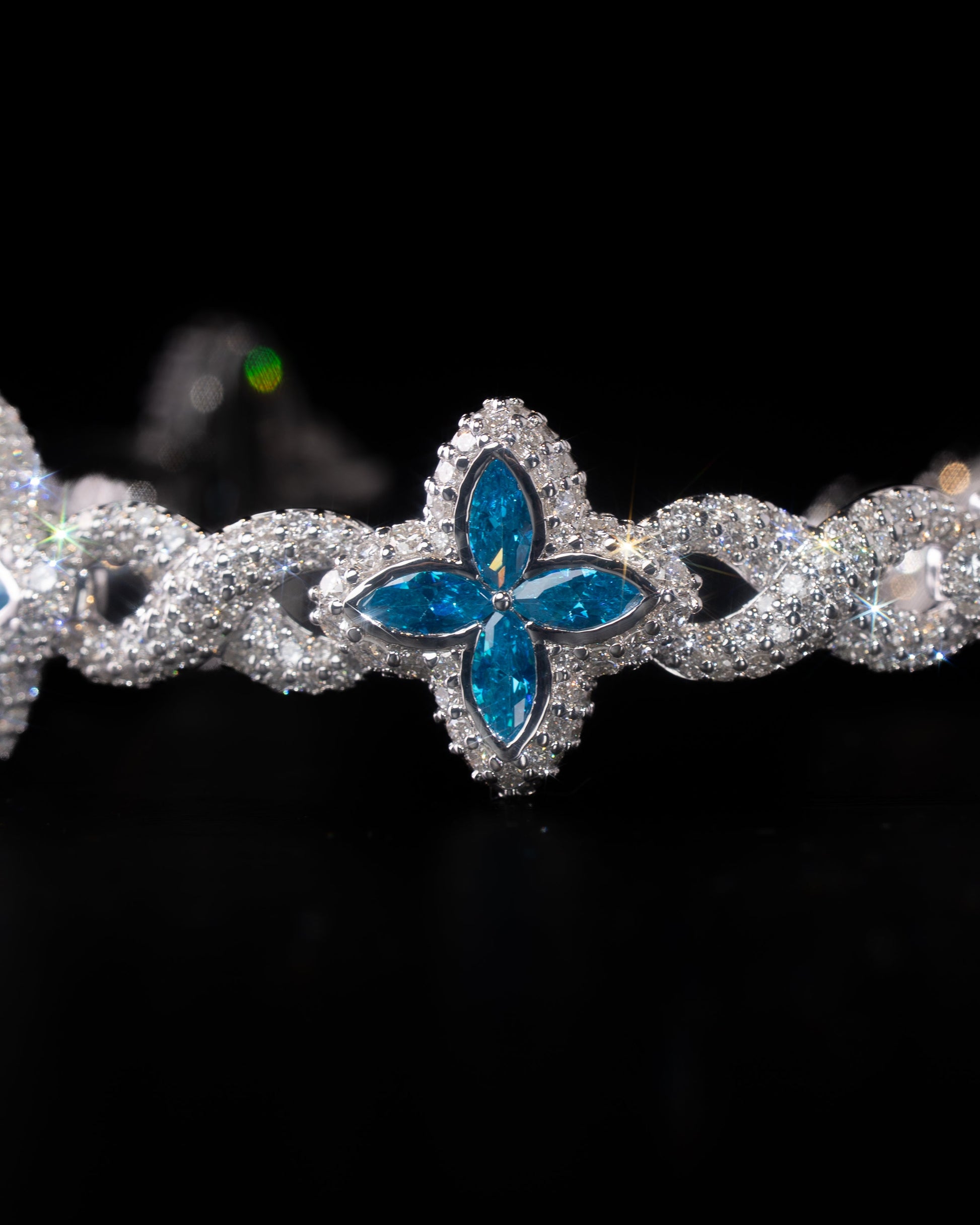 Infinity Flower Diamond Bracelet - Kejsar