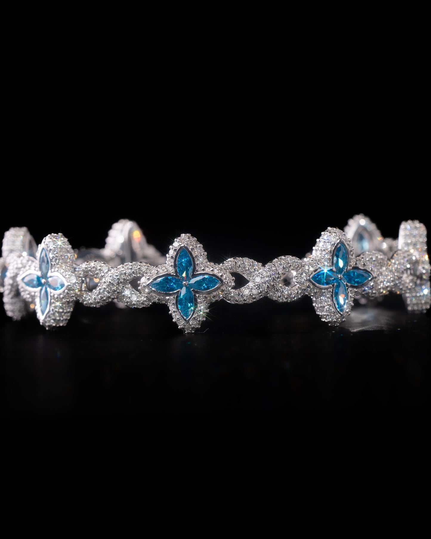 Infinity Flower Diamond Bracelet - Kejsar