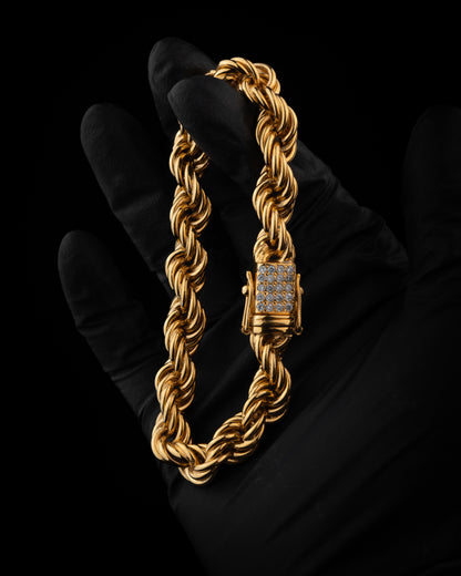 Cordell Armband 10mm - 18K Guldpläterad - Kejsar
