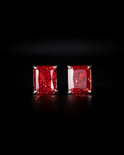 Ruby Glow Earrings - Kejsar