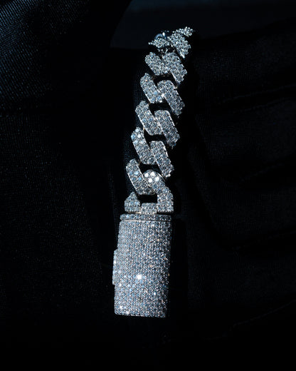 ‍Iced Out Cuban Link Armband HERR (100% off) - Kejsar