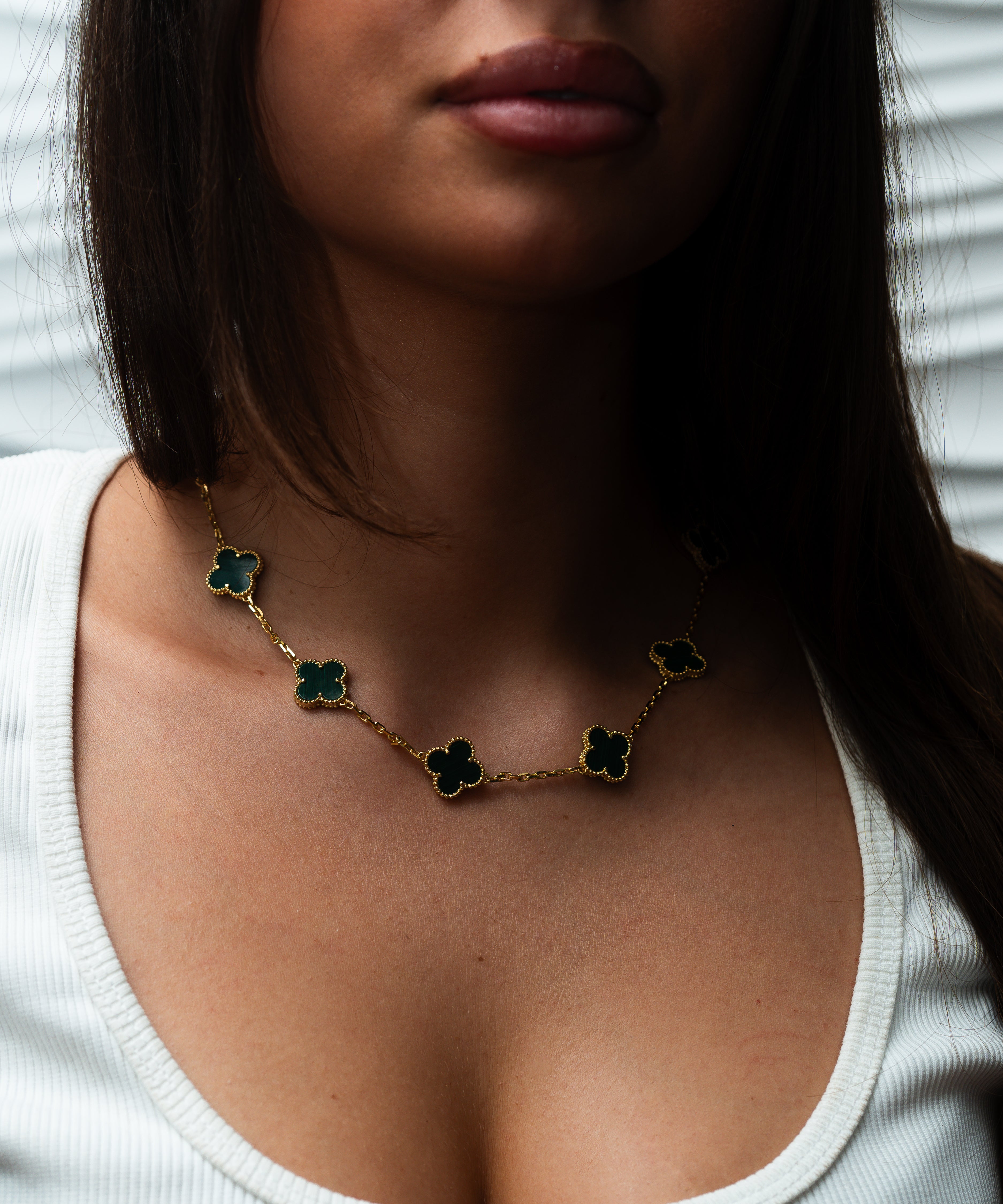 Four Leaf Clover Necklace Multi – Kejsar