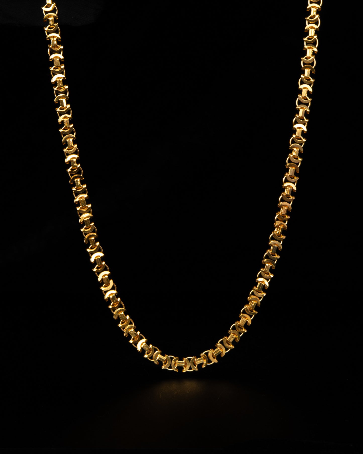 Flat Byzantine Halsband 4mm - 925 Silver - Kejsar