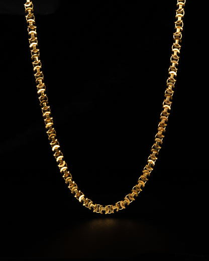 Flat Byzantine Halsband 4mm - 925 Silver - Kejsar