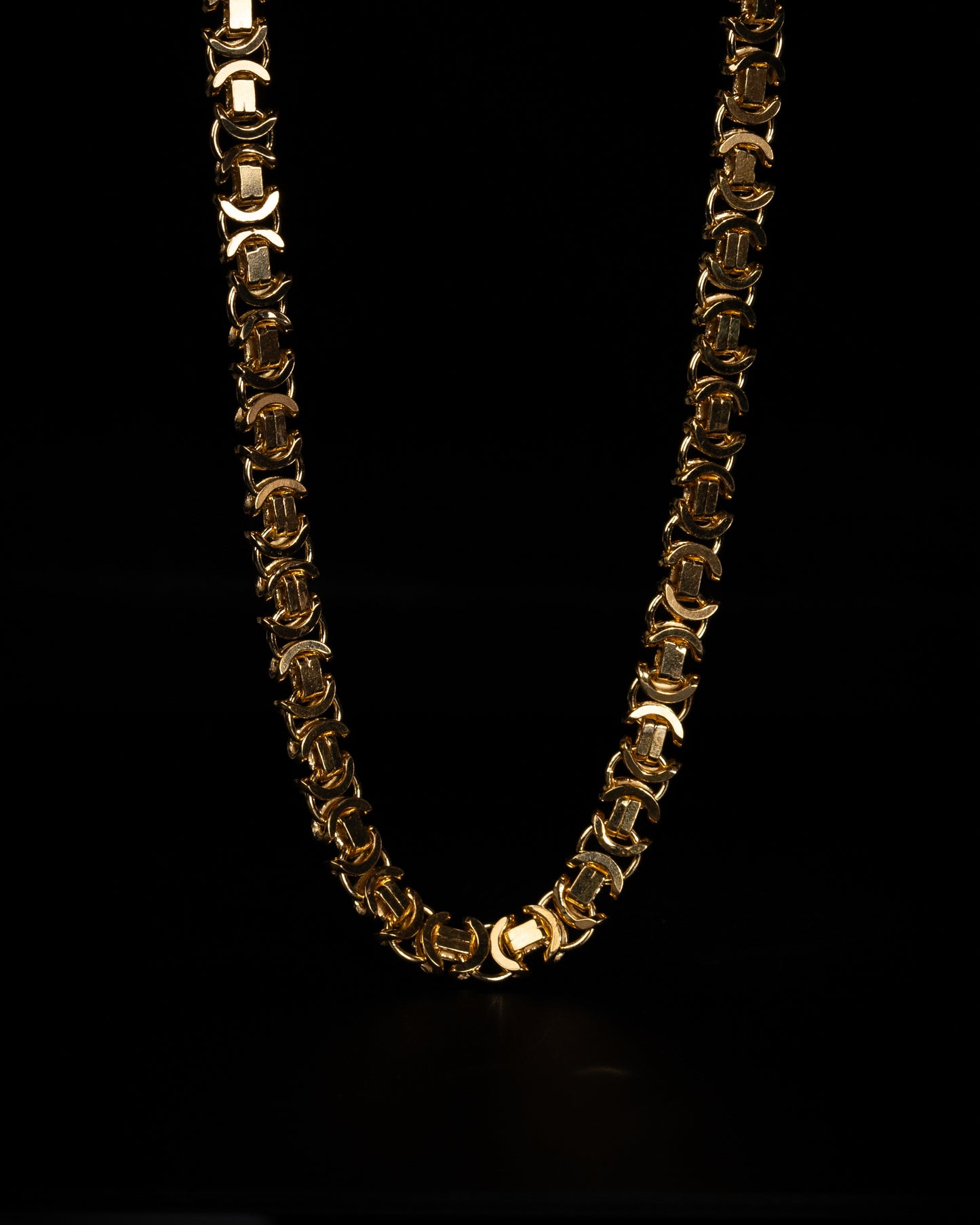 Flat Byzantine Halsband 8mm - 925 Silver - Kejsar
