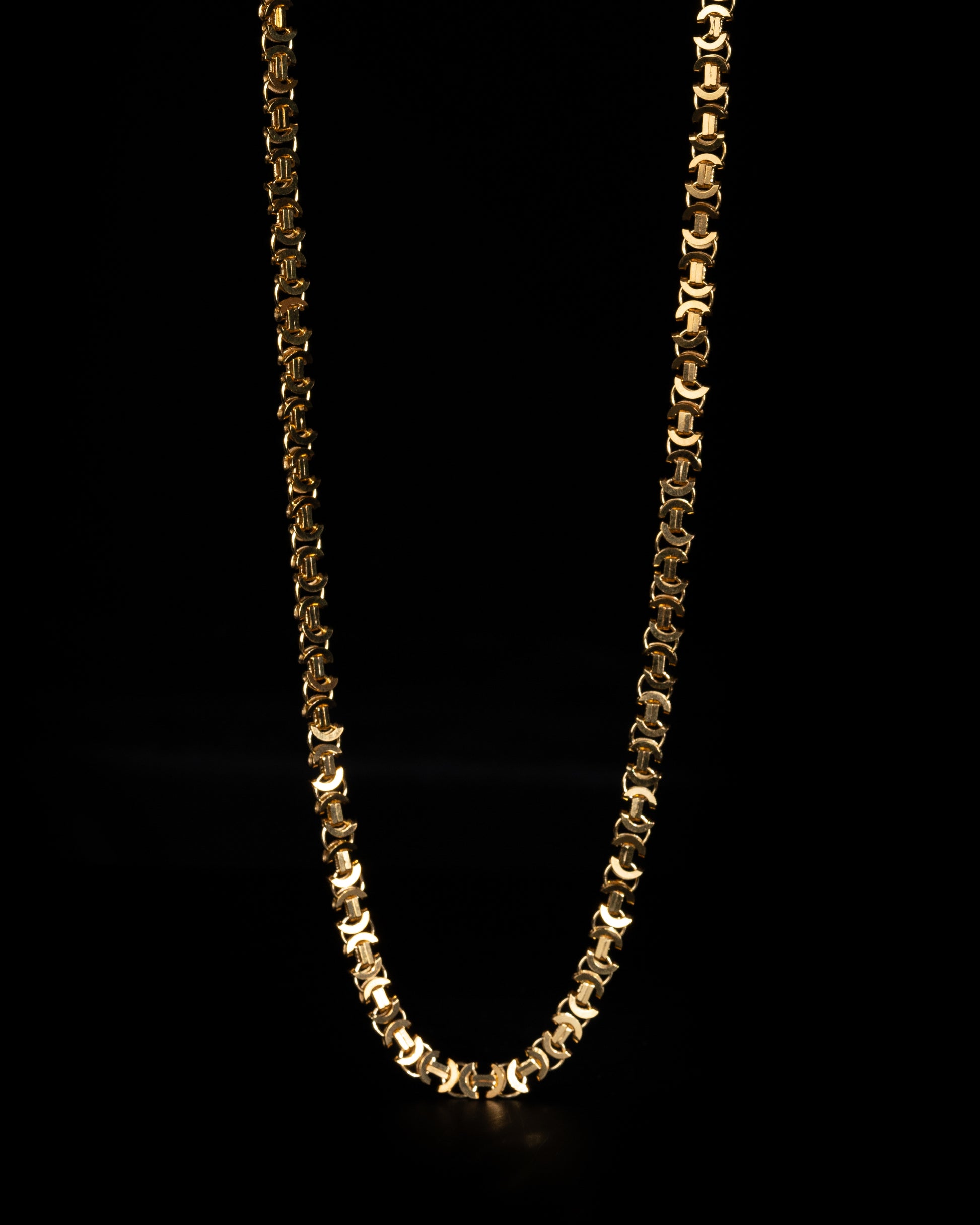 Flat Byzantine Halsband 4mm - 925 Silver - Kejsar