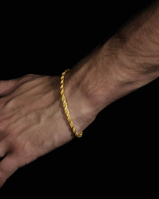 Diamond Cut Cordell Armband 4mm - 925 silver - Kejsar