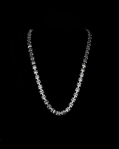 Flat Byzantine Halsband 4mm - 925 Silver - Kejsar