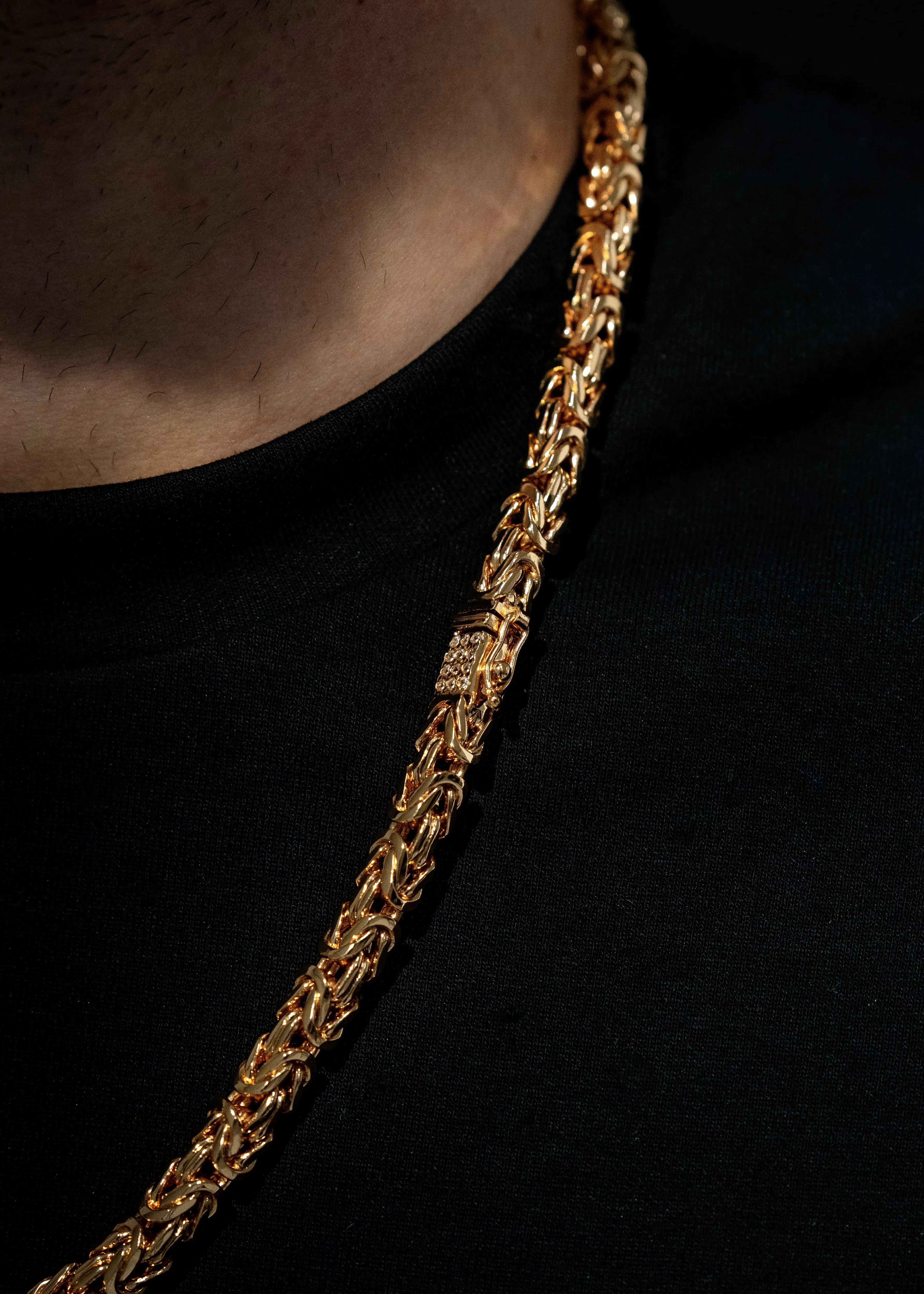 Byzantine Necklace 6mm - 18K Gold Plated – Kejsar