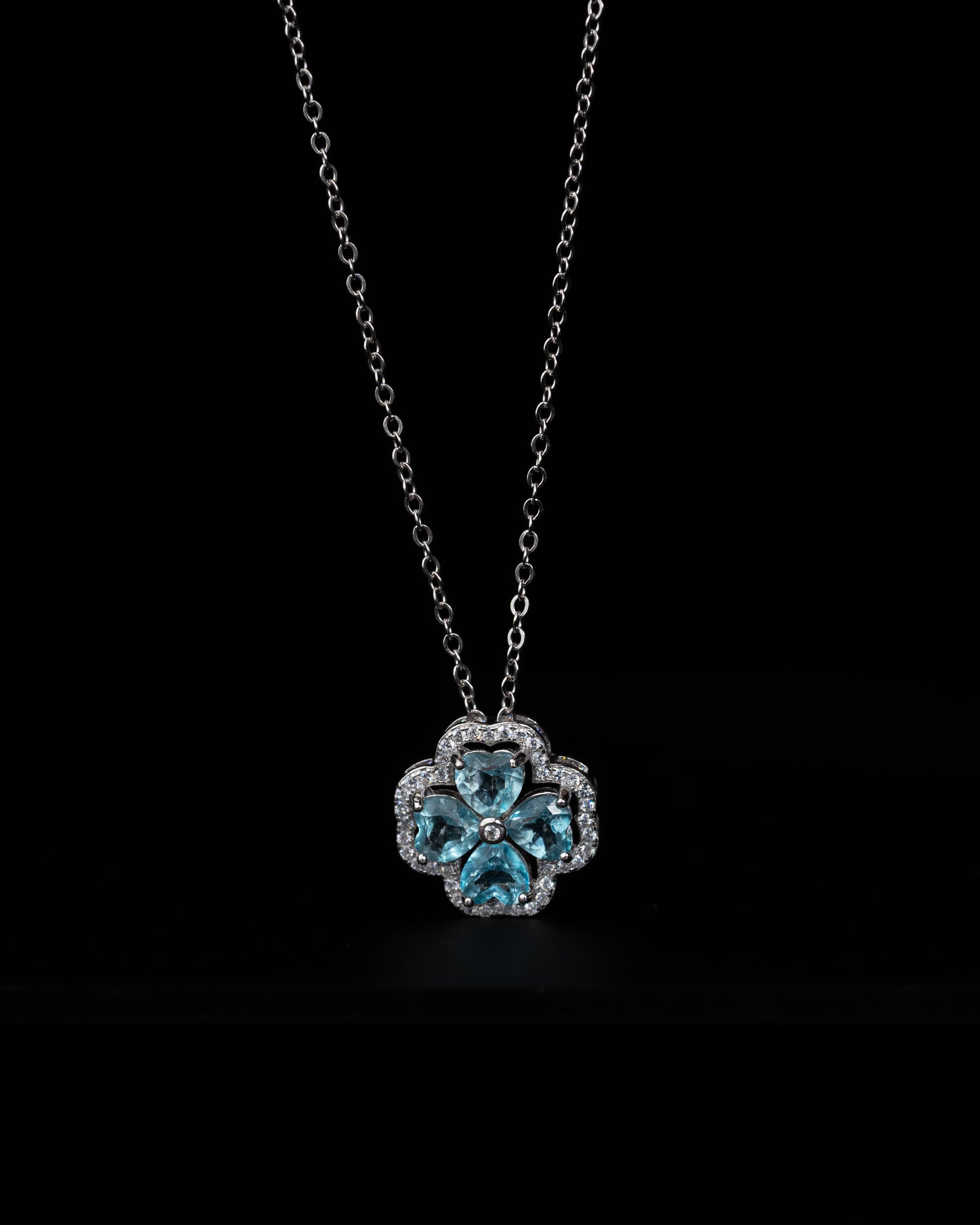 Lucky Sapphire Hearts Necklace - Kejsar