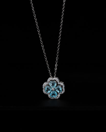 Lucky Sapphire Hearts Necklace - Kejsar