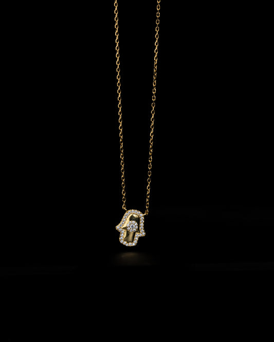 GOLDEN HAMSA NECKLACE - Kejsar