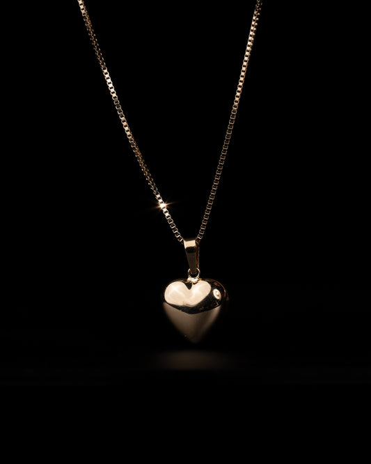 Guldhjärta Halsband - 18K Guld - Kejsar