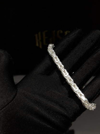 Byzantine Bracelet 6mm - 925 Silver 