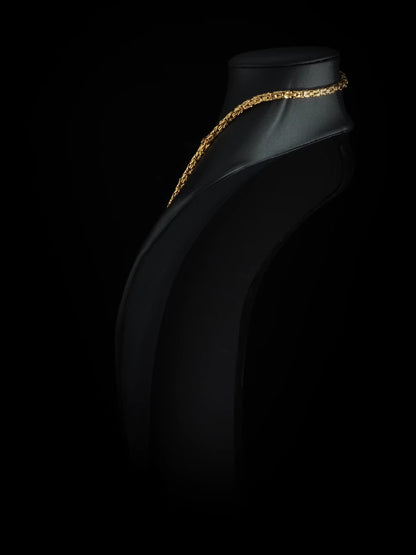 Byzantine Necklace 4mm - 18K Gold Plated