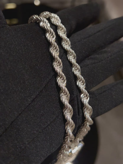 Rope Chain Necklace 6mm - 925 Silver