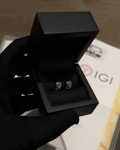 Diamond Earrings VVS 1.0ct x2