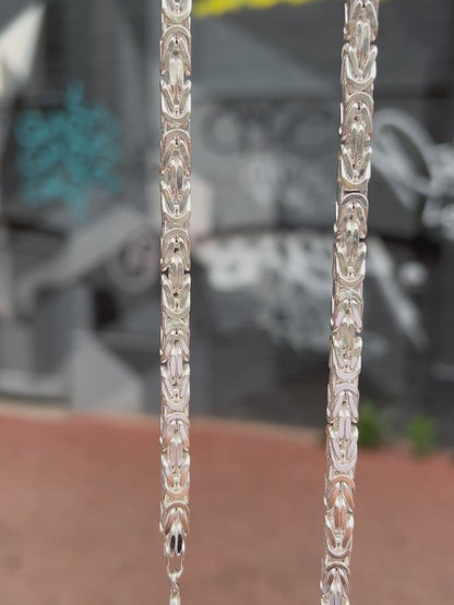Byzantine Necklace 6mm - 925 Silver