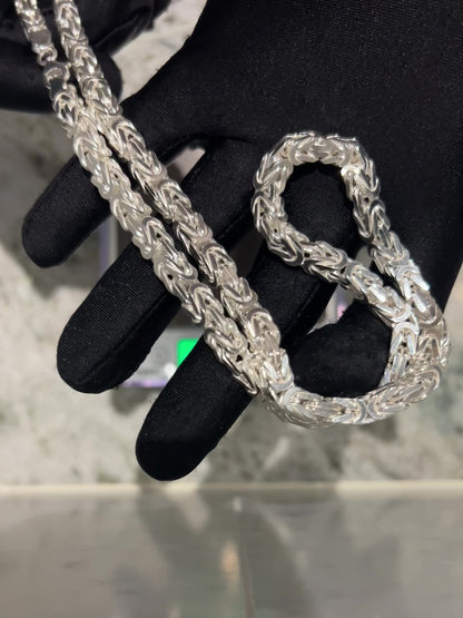 Byzantine Necklace 6mm - 925 Silver